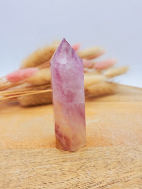 Pointe fluorite rose