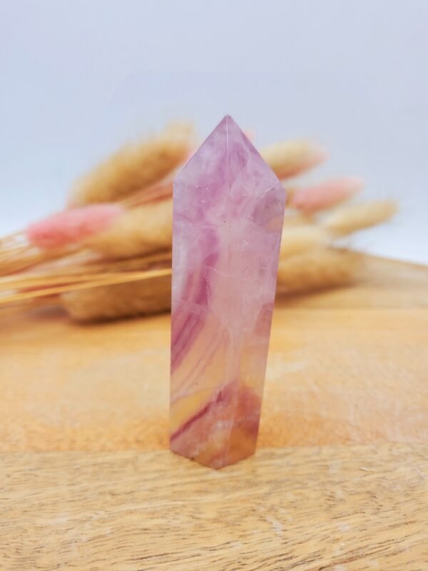 Pointe fluorite rose