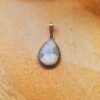 Pendentif goutte agate dendritique