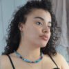 Collier apatite bleue