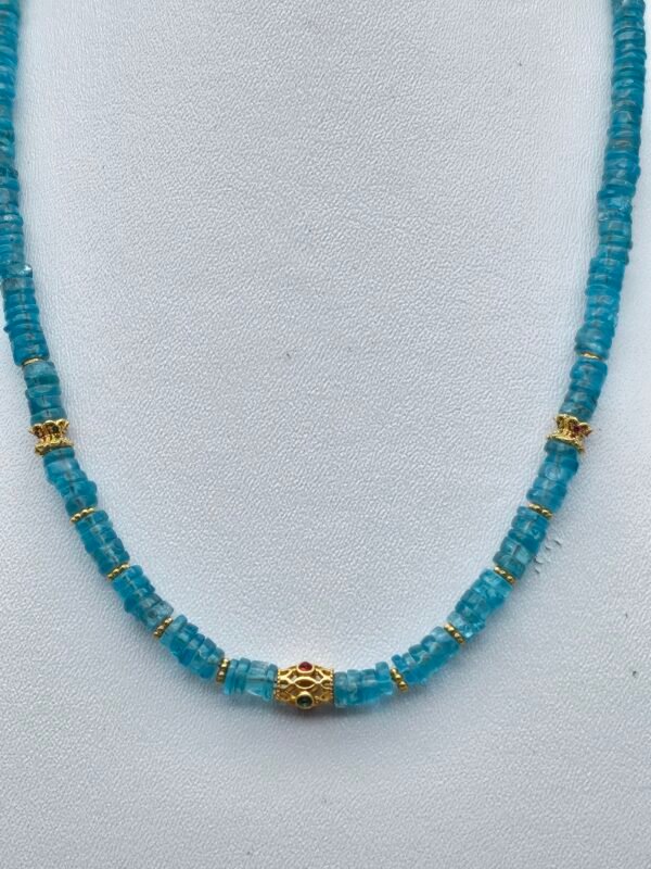 Collier apatite bleue