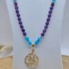 Collier long améthyste