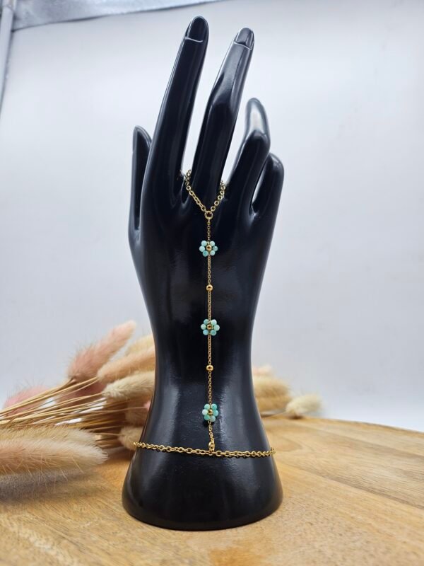 bijoux de main fleur