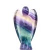 Ange en fluorite multicolore