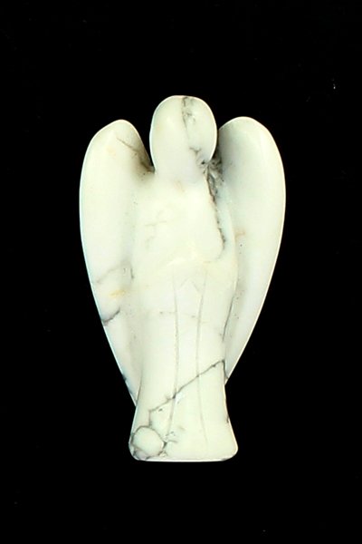 Ange howlite blanche