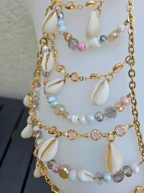 Body chain coquillage