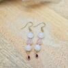 Boucle d'oreille octobre rose