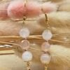 Boucle d'oreille octobre rose