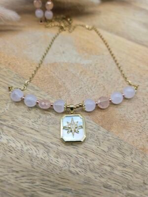 Collier octobre rose